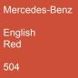 Preview: Mercedes-Benz, English Red, 504.